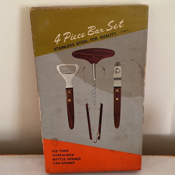 Vintage Bartenders Set of 4 Tools NIB - Picture 3 of 12